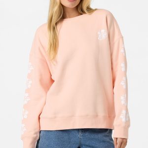 Mini Hibis Oversized Crew Neck Fleece
