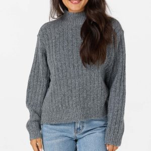 Cypress Mockneck Long Sleeve Sweater