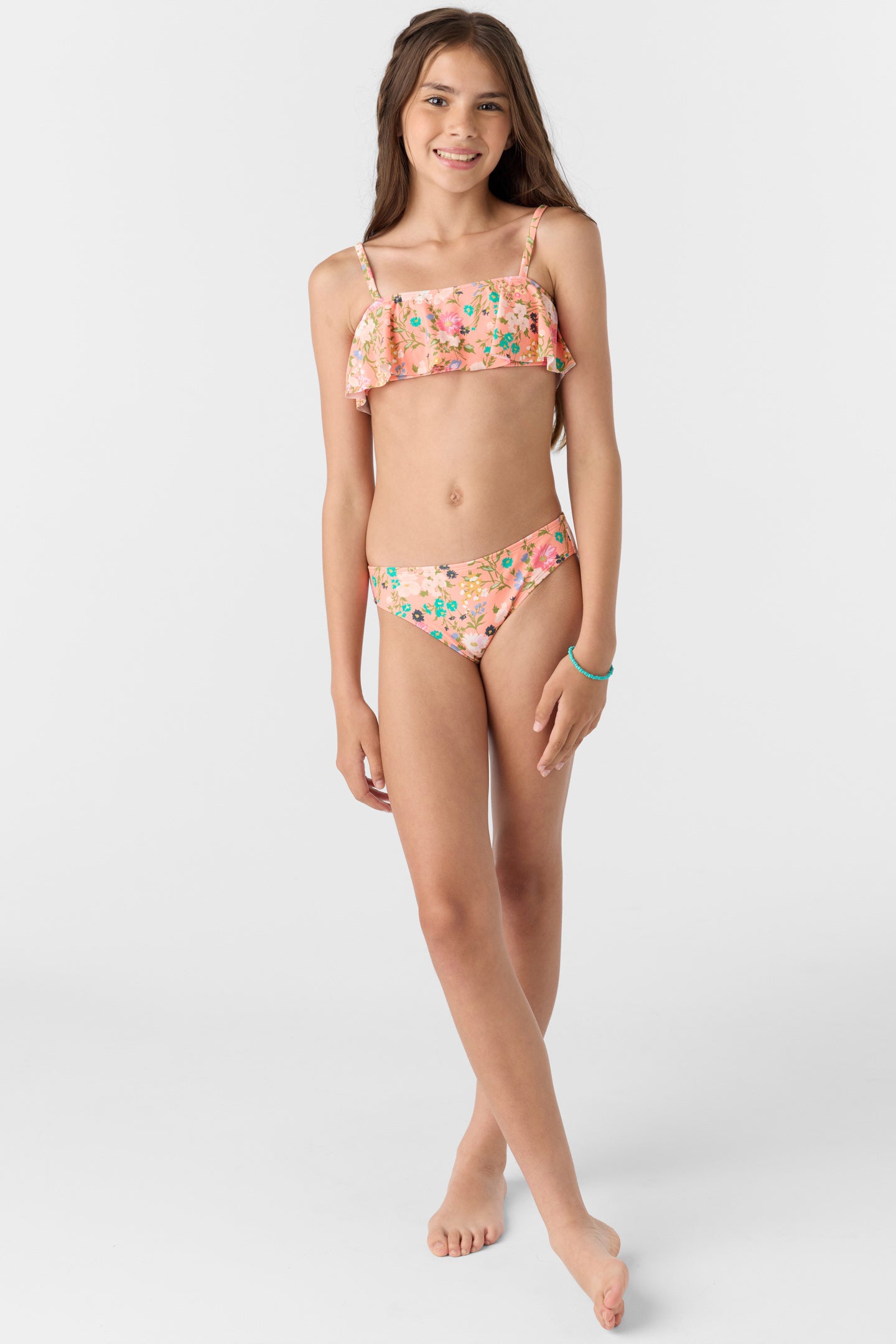 Girl's Kelly Floral Ruffle Bralette Set - Image 5