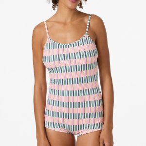 Performance Surf Shadow Bay Printed One-Piece