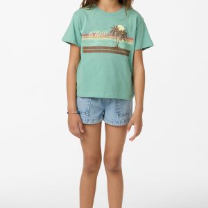 Girl's Retro Stripe Willa Skimmer Tee